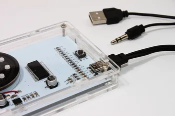 CLAITE 5V Zvok Led Glasbeni Spekter, Elektronskega Diy Bliskavico Led Kit USB DIY LED Glasbeni Spekter Prikaz Velik obseg