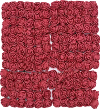 288pcs/lot 2 cm Pena Dvignila Umetno Dekoracijo Cvet Ponaredek Cvet Doma Dekoracijo Mini PE Pene Cvet Glavo DIY Rose Medved
