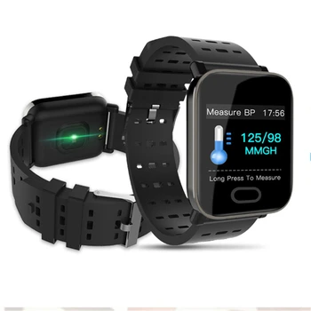 A6 Pametno uro s Srčnega utripa Fitnes Tracker Krvni Tlak Zapestnica Smartwatch Neprepustna Za Android IOS PK Q8 V6 S9
