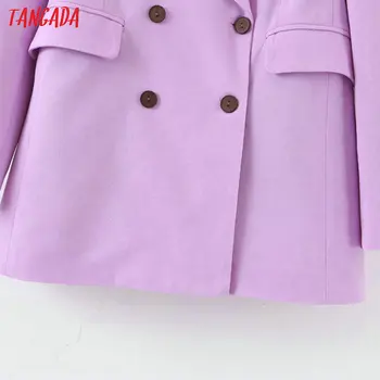 Tangada moda za ženske, vijolična jopič dolg rokav koreja slog ženski blazer urad ženske nov prihod jeseni outwear SL404