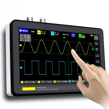 Žep Velikih Analizator za Digitalno Shranjevanje Oscilloscope Nastavite Odkrivanje Inženiring Za Elektronske Vzdrževanje 7 palčni Zaslon 2 Kanala