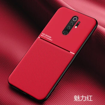 Ohišje Za Xiaomi Redmi Opomba 8 Pro 9 5 9 Pro Max 10X 7 8T Redmi 7 7A 8 8A K20 K30 Mi 9T Pro usnje Ogljikovih vlaken Magnet mehko primeru