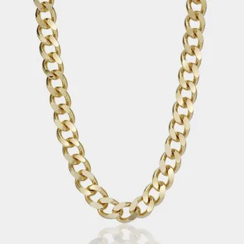 Močen kubanski povezavo verige ogrlica za ženske iz nerjavečega jekla, zlata barva clavicle ogrlica punk egirl harajuku slog hip-hop11.5 mm