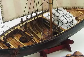 Dowin obsega 1/72 Viking Knarr skupščine model kompleti lesena jadrnica ladje model gradnjo kompleti izobraževalne igrače DIY darilo childre
