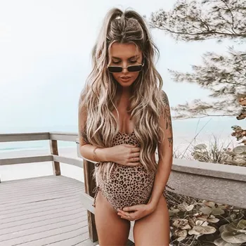 Žensk, Porodniškega Kopalke Leopard Tiskanja Bikini Kopalke, Kopalke Plaži Kopalke Plažo Poletje Noseča Mati Oblačila