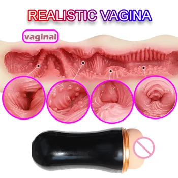 Realistična Vagina Spolnih Igrač za Moške Žep Muco Umetne Vagine, Silicij Vaginalne Moški Masturbator Pokal Erotično Moški Adult Sex Igrača