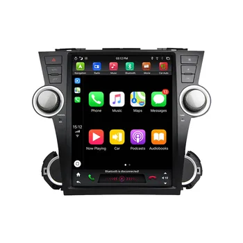 Avto Radio Za Toyota Highlander 2007-2013 Carplay Večpredstavnostna glavne enote Stereo Bluetooth GPS Navigacijski DVD Predvajalnik Ogledalo Povezavo