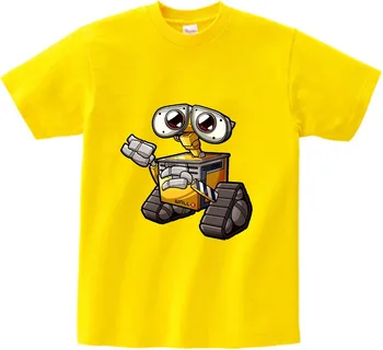 Robot Tiskanja Smešne majice otrok Kratek Rokav T Srajce Robot Majica s kratkimi rokavi otroci v Poletnih Tee shirt fant dekle Multi-barva obleke N
