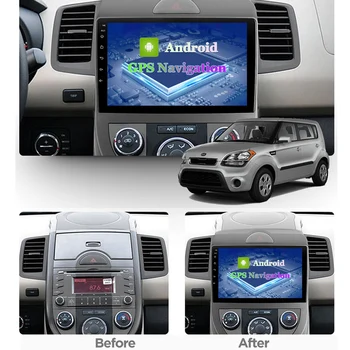 Za Kia Soul 2010-2013 9 inch Android 8.1 2 Din Avto Multimedijski Predvajalnik Predvajalnik Navigacija GPS WIFI Radio