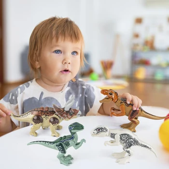 Dinozaver Gradniki Za Legoes Jurassic Park, Drevo, Gozd, Živali Jajce Dejanje Slika Svetu Otroci Izobraževalne Igrače