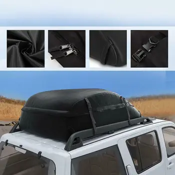 130X100X43CM Avto Vrh Strehe Zadaj Prtljažnik SUV Tovora, shranjevanje Prtljage Prtljaga Torba Nepremočljiva Strehi Prtljage Prevoznik Black Shranjevanje Potovanja
