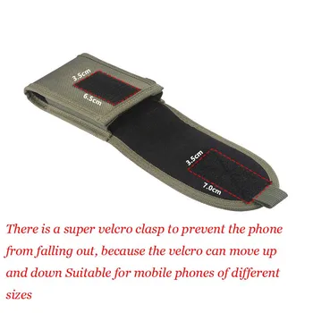 Univerzalni Primeru Telefon Torbica, Pas Tulec, Usnja Kritje za Iphone, Samsung Najlon Trajnega Mobilni Telefon Vrečko 4.0 Palčni - 6.7 Palčni