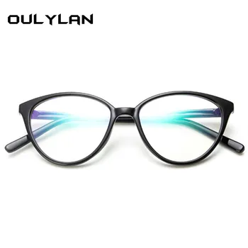 Oulylan Mačka Oči Retro Optična Očala Okvirji Pregledna Očala Ženske Okvir Ultra lahek Okvir Jasno Objektiv moških Očala