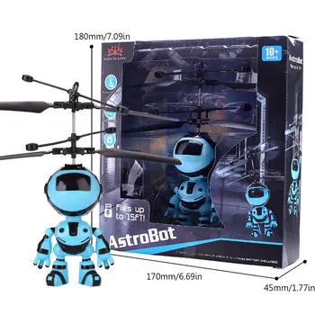 Svetlobe Suspenzije Robot Za Ponovno Polnjenje, Ki Plujejo Pod Vozilo Svetlobna Mini Letenje Strani Utripa Indukcijske Otroci Zrakoplova Otrok Zaznavanje Igrača