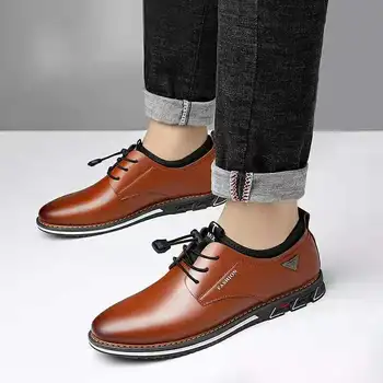 Moški Nov Modni Visoke Kakovosti Oxford Čevlji Poslovnih Pomlad Jesen Dihanje z luknjami za Moške Formalnih poslovnih trend Čevlji