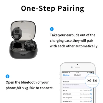 TWS Brezžične Slušalke Res Bluetooth 5.0 Čepkov IPX5 Nepremočljiva Športne Slušalke 3D Stereo Slušalke s Polnjenjem Polje