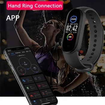Moški Ženska Pametno Gledati Fitnes Tracker Srčni Utrip, Krvni Tlak Monitorji Z Bluetooth Nepremočljiva Smartwatch M5 Za Xiaomi Ure