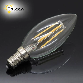 TSLEEN 6x LED Edison Žarnica G45 C35 ST64 A60 Zatemniti LED Svetilke Žarnice Žarnice E27 E14 220V Svetlobe 8W 16W Retro Žareče Luči