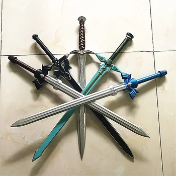 80 cm Sword Art Online SAO Asuna Orožje, 1: 1 Ukrep Slika Kirigaya Kazuto Elucidator / Temno Repulsor Cosplay Meč PU Na