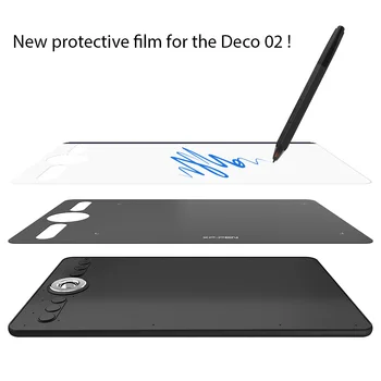 XP-Pero Zaščitno folijo za Deco02 Grafiko Tablet Risanje Tablet (2 kosov v 1 paket)