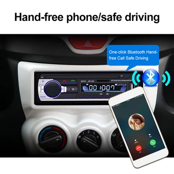 Avto Multimedijski Predvajalnik, Bluetooth Autoradio MP3 Predvajalnik Glasbe Avtomobilski Stereo Radio Vhod Aux Sprejemnik USB 12V V - 1 din