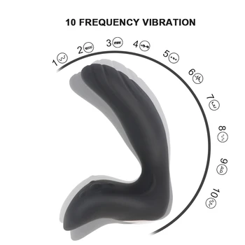 Masaža Prostate vibrator analni čep silikonski analni čep, vibrator močan motor, 10 stimulacije način butt plug seks igrače