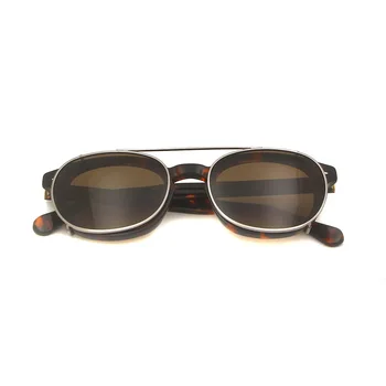 SORBERN Moških Posnetek Na Polarizirana sončna Očala Leče Ženske Krog Acetat Optičnih Slik Johnny Depp Slog Sonce Glaases UV400 Očala