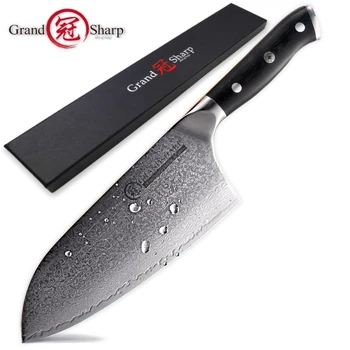 Damask Cleaver Nož 7.2 Palčni VG10 Japonski Damask Jekla Poklicni Mesar Orodja 67 Plasti Kuhar Damask Kuhinjski Noži
