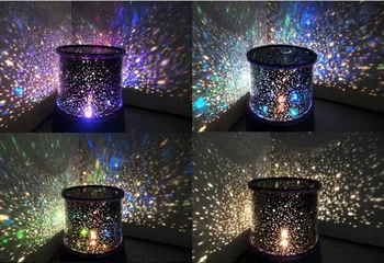 Romantični LED Zvezdnato Nočno Nebo Projektor Lučka Otroci Darilo Star Svetlobo Novost Nočna Lučka za Iluzijo, Za Otroka, Otrok