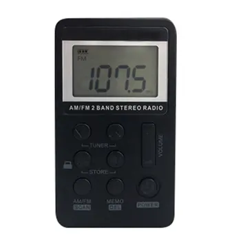 Mini Prenosni Radio Ročni Digitalni AM, FM, USB, TF MP3 Predvajalnik Zvočnika za ponovno Polnjenje