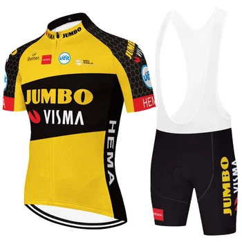 Ekipa JUMBO VISMA kolesarski dres 2021 poletje quick dry kolesarske hlače ropa de ciclismo hombre 2020 mtb dihanje kolo jersey
