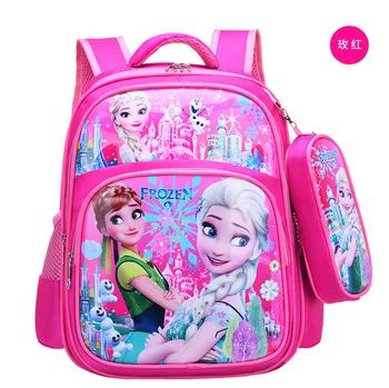 Disney Velike Zmogljivosti, Otroci, Zamrznjeno, Risanka nahrbtnik za Otroke šoli Bagpack Elsa & Ana Princesa šolska torba za dekleta