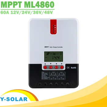 MPPT 60A Solarni Polnilnik Krmilnik 12V 24V 36V 48V Auto Zaslon LCD Solarni Regulator za Max 150V solarnimi Vnos ML4860