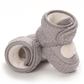 2020 Moda Baby Čevlji Za Jesen In Zimo Ljubezen Vzorec Dekoracijo Plus Žametno Mehko Dno Toplo Srčkan Malčka Čevlji Čevlji