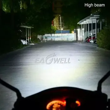 Par Motocikel Smerniki H4 COB 12V LED Moto farol moto Visoko/Nizko Žarek Led Žarnice 5000LM 40W Super Svetla Autobike Meglo