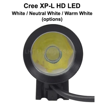 BL108B Cree XP-L HD 1000 Lumnov In 4-Način USB Luč Kolo - Črn