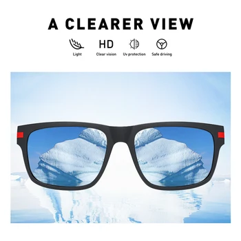AOFLY Polarizirana sončna Očala Moški Modni TR90 Prilagodljiv Okvir Kvadratnih sončna Očala Za Moške Vožnje Buljiti zonnebril heren UV400