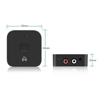 Brezžična tehnologija Bluetooth 5.0 4.2 Avdio Sprejemnik aptX LL RCA NFC 3,5 mm Priključek Aux Audio Adapter Za Avto, računalnik žičnih zvočnikov za Domači Stereo
