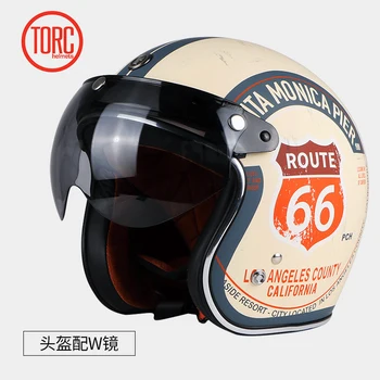 TORC blagovne znamke motoristična čelada letnik odprto stranico, 3/4helmet motokros motocikla jet retro čelada capacete PIKA T50 moto čelada