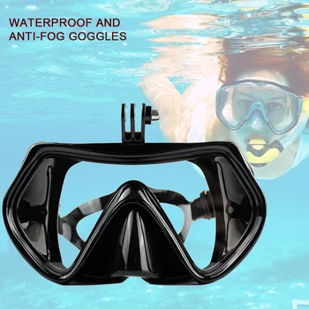 Podvodni fotoaparat Odrasli Moški Ženske Plavanje Googles Potapljanje Prostem Potapljanje na vdih Plaži, Kaljeno Steklo Anti Fog za GOPRO Hero