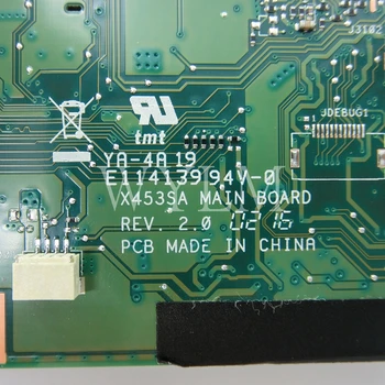 X453SA Z N3050CPU mainboard REV2.0 Za ASUS X453SA X453S X453 F453S Prenosni računalnik z matično ploščo GLAVNI ODBOR Testirani Dela