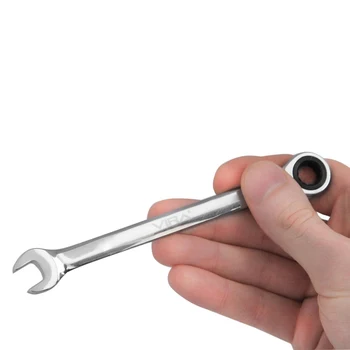 Kombinacija nasadni ključ z ragljo VIRA 511066 (10 mm) material: jeklene Klešče za popravilo orodja strani