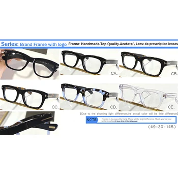 IVSTA Vrh Kakovosti z Logotipom TF5472 Ročno izdelan Acetatni Očala Moških Spektakel Okvir Recept Kratkovidnost Luksuzne blagovne Znamke Design z Box