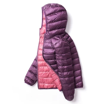Fitaylor 2020 Nove Jesensko Zimske Ženske Ultra Lahka Dol Jopiči Priložnostne Dvojni Stranski Reverzibilna Coats Plus Velikost 4XL Ženski Outwear