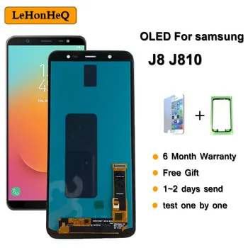 OLED LCD zaslon Za Samsung Galaxy J8 2018 J810 J810F J810Y LCD-Zaslon, Zaslon na dotik, Računalnike Zbora Za samsung J810 LCD Zaslon