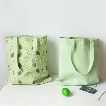 Platno dvostranski dual-z Roko vrečko bombaž in lan žepu, torbici nakupovalno vrečko, vrečko za shranjevanje živil vrečko bombaž tote vrečko