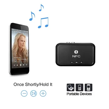 NFC Bluetooth Stereo Audio Sprejemnik Prenosni Brezžični vmesnik Bluetooth S 3,5 mm/ RCA izhod Za Telefon, Avto Zvočnikov Ojačevalec