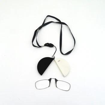 Moda TR90 Posnetke Na Nos Obravnavi Očala Ženske Moški Objemka Nos Presbyopia Očala, ki Visi vratu Pince-nez Poslati S Zanke