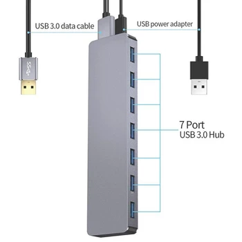 USB 3.0 Hub 7 VRATA Super speed usb 3 hub Razdelilnik usb 3.0 hub za Prenosni RAČUNALNIK pribor multi-port hub