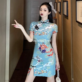 2021 kitajska obleka ženske poročno družico obleko trdna čipke qipao ženski elegantni haljo demoiselle seksi bombaž vestidos